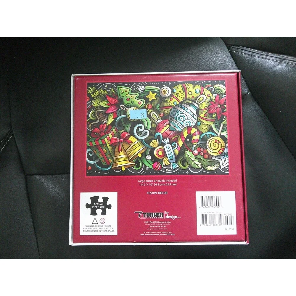 NEW  CHRISTMAS FESTIVE DECOR  COLORFUL ORNAMENT  1000 PIECE JIGSAW PUZZLE